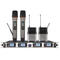 Tiwa 4 channel UHF wireless microphone with bodypack handheld headset microphone