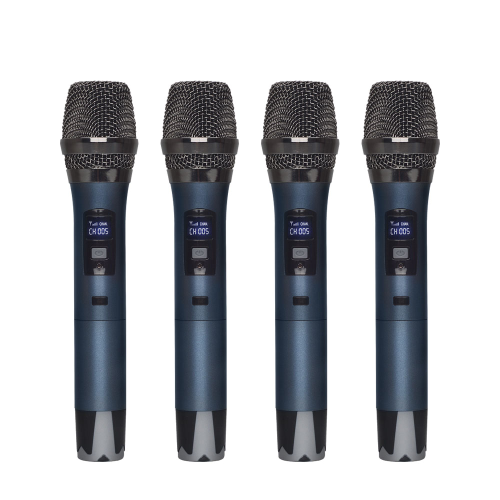 TIWA 4 channel UHF wireless microphone with four handhelds/headsets
