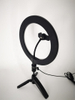 10 inch Mini LED Desktop Ring Light Stepless Dimming With Tripod Stand