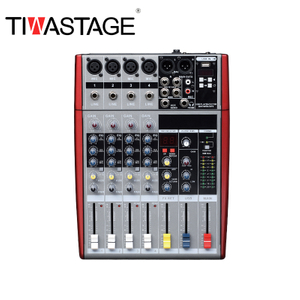 Tiwastage 4 channel audio mixer DJ mixing console