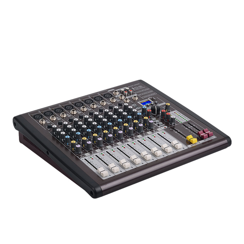 Professional Audio Mixer 8 Channels DSP Effect i08