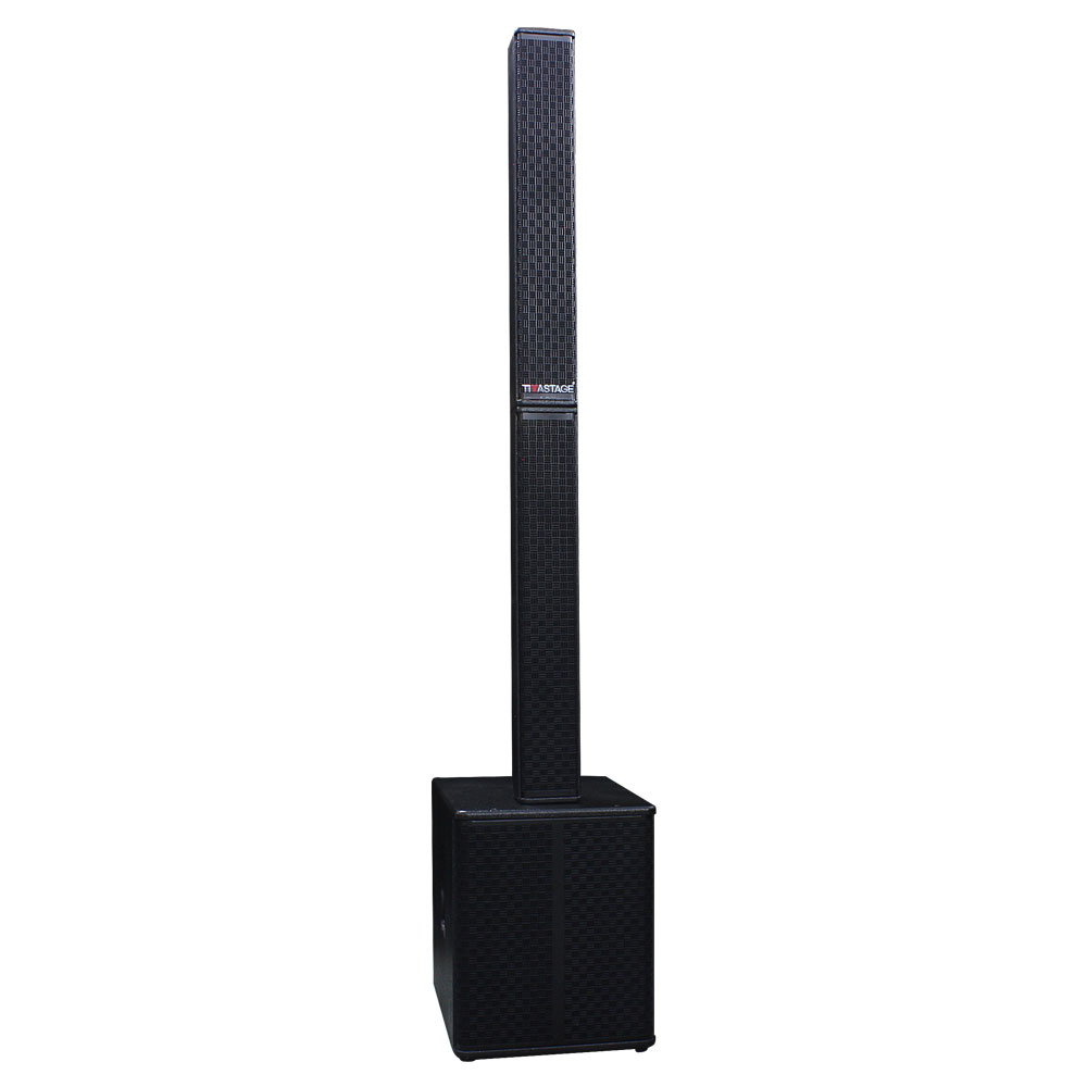 Line Array Column Speaker with 15 inches Active Subwoofer 500 watts