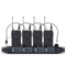UHF 4 channels wireless microphone system for stage KTV personal show